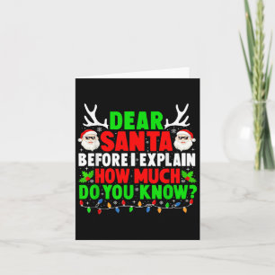 Beste Kerstman Ik kan Grappige Xmas Familie Mannen Kaart