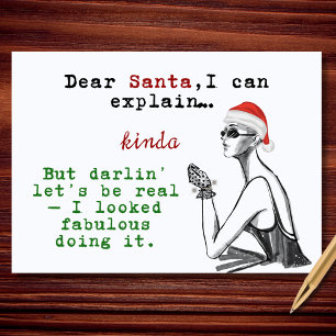 Beste Kerstman Ik Kan Het Een Beetje Grappig Uitle Feestdagen Kaart