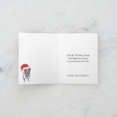 Beste kerstman, ik kan het uitleggen feestdagen kaart (Binnen)