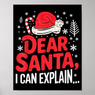 Beste Kerstman Ik Kan Het Uitleggen Funny Christia Poster