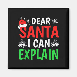 Beste Kerstman ik kan het uitleggen Grappige Kerst Magneet