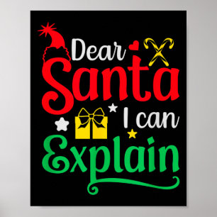 Beste Kerstman Ik Kan Het Uitleggen Grappige Kerst Poster