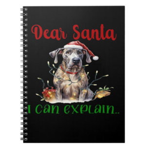 Beste Kerstman Ik Kan het Uitleggen Great Dane Ess Notitieboek