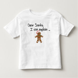 Beste kerstman, ik kan het uitleggen kinder shirts