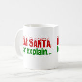 Beste kerstman, ik kan het uitleggen koffiemok (Voorkant links)