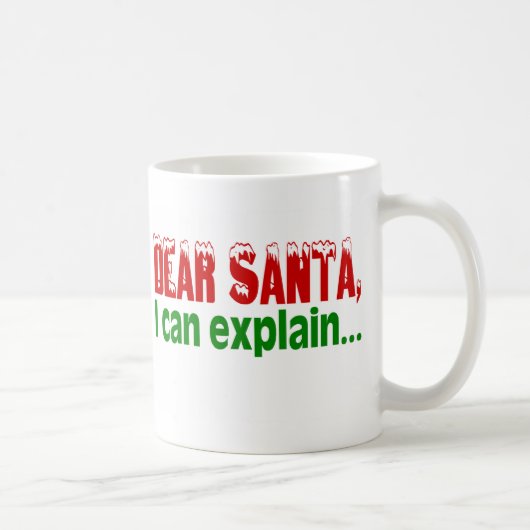 Beste kerstman, ik kan het uitleggen koffiemok (Rechts)