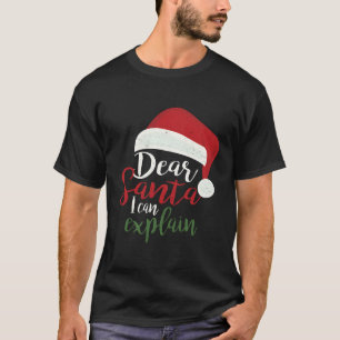 Beste kerstman, ik kan het uitleggen t-shirt