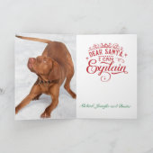 Beste Kerstman Ik Kan Hondsfoto Kerstmis Uitleggen Feestdagen Kaart (Binnen)