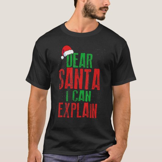 Beste kerstman, ik kan me uitspreken over het feit t-shirt (Voorkant)