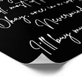 Beste kerstman, ik koop mijn eigen spullen grappig poster (Hoek)