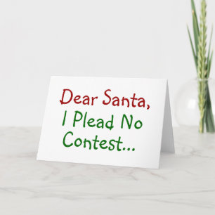 Beste Kerstman Ik Pleit Niet Schuldig - Grappige K Feestdagen Kaart