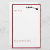 Beste Kerstman - Kinder brief aan Santa Unlining (Voorkant / Achterkant)