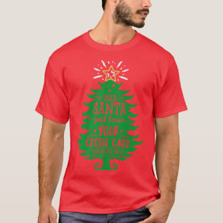Beste kerstman, laat je kaartje goed met kerstboom t-shirt