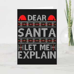 Beste Kerstman Laat Me Het Uitleggen Grappige Kers Kaart