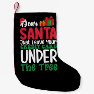 Beste Kerstman laat uw creditcard deze kerst gewoo Kleine Kerstsok