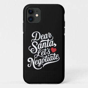 Beste Kerstman laten we onderhandelen Grappig Kers iPhone 11 Hoesje