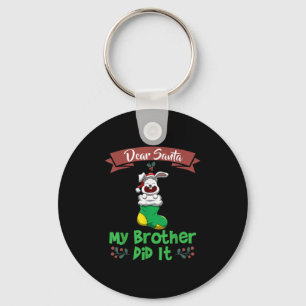 Beste Kerstman Mijn Broer Heeft Het Gedaan Broers  Sleutelhanger