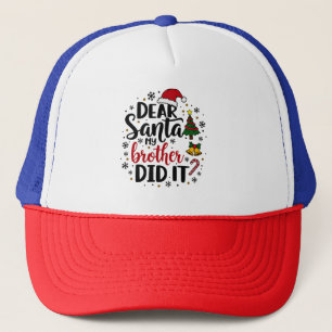 Beste Kerstman Mijn Broer Heeft het Gedaan Kerst M Trucker Pet