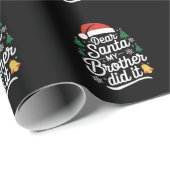 Beste kerstman, mijn broer heeft het grappig gemaa cadeaupapier (Rol Hoek)