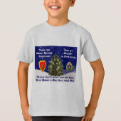 Beste kerstman Mijn vader is geïmplementeerd T-shirt (Voorkant)