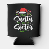 Beste kerstman, mijn zuster heeft het grappig geda blikjeskoeler (Voorkant)