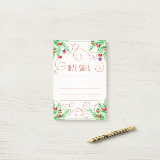 Beste kerstman post-it® notes (Op bureau)