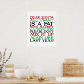 Beste kerstman poster (Keuken)