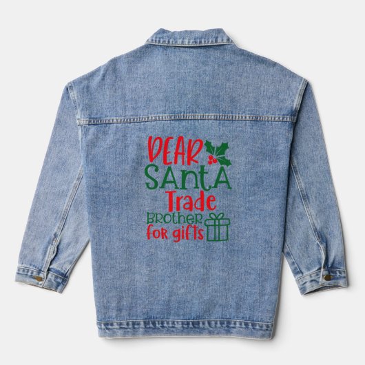 Beste Kerstman, ruilbroer voor cadeau Denim Jacket (Achterkant)