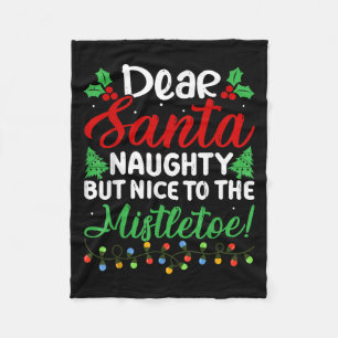Beste Kerstman Stout Maar Leuk Onder De Mistseltoe Fleece Deken