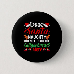 Beste Kerstman Stout Maar Leuk Voor Alle Gemberkoe Ronde Button 5,7 Cm