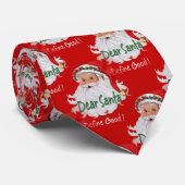 Beste kerstman stropdas (Opgerold)