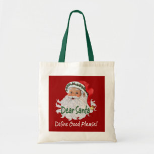 Beste kerstman tote bag