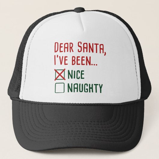Beste kerstman trucker pet (Voorkant)