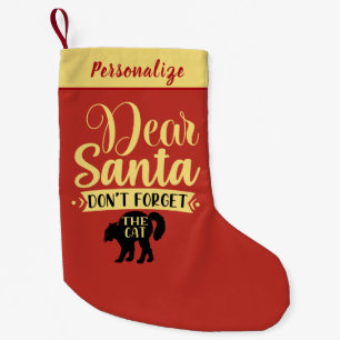 Beste Kerstman Vergeet de Kat Niet Aangepaste Cita Kleine Kerstsok