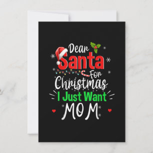 Beste Kerstman Voor Kerstmis Wil Ik Alleen Maar Ma Kaart