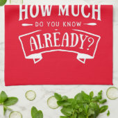 Beste Kerstman, voordat ik een grappige kerstcitaa Theedoek (Gevouwen)