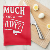 Beste Kerstman, voordat ik een grappige kerstcitaa Theedoek (Quarter Fold)