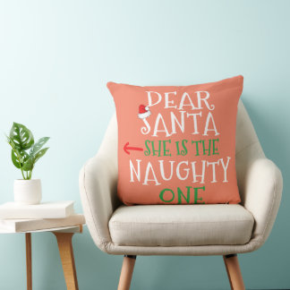 Beste kerstman, ze is de onaughty die een cadeautj kussen