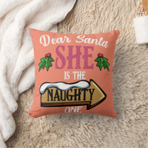 Beste kerstman, ze is een grappige smakelijke jong kussen