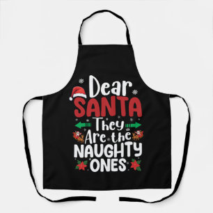 Beste Kerstman Ze zijn ondeugende Kerst Matching Schort