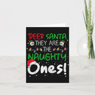 Beste Kerstman Zij Zijn De Stoute Eén Funny Christ Kaart