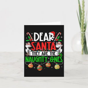 Beste Kerstman Zij Zijn De Stoute Eén Funny Christ Kaart