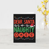 Beste Kerstman Zij Zijn De Stoute Eén Ugly Christm Kaart (Gele Bloem)