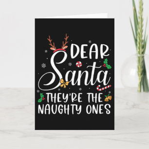 Beste Kerstman Zij Zijn De Stoute Eentjes Kerstmis Kaart
