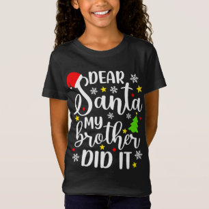 Beste kerstmis, mijn broer heeft het grappig gemaa t-shirt