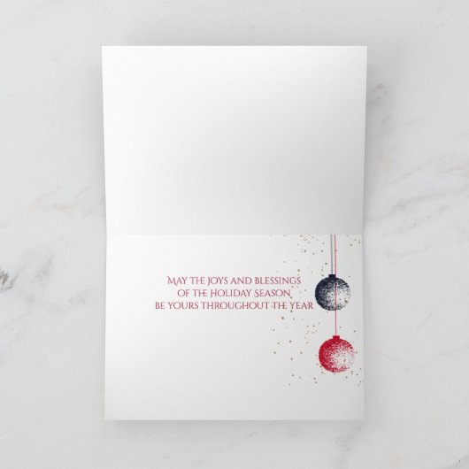 Beste Kerstmis Ooit Baby's Eerste Kerstmis Foto Kaart (Binnen)