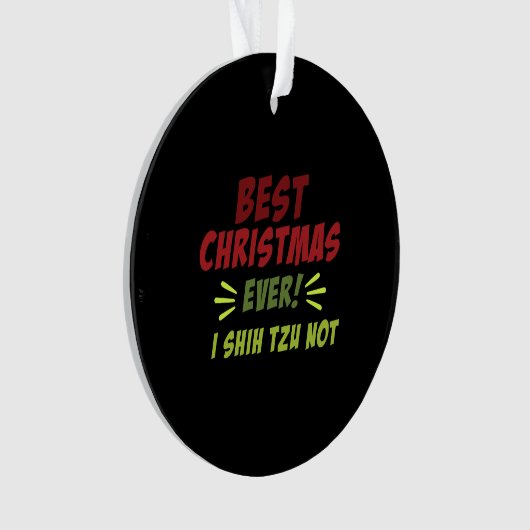 Beste Kerstmis ooit Ornament (voorkant)