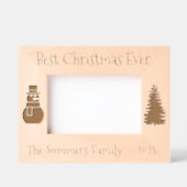 Beste kerstmonogram ooit gedateerd gegraveerde lijstjes (Voorkant)