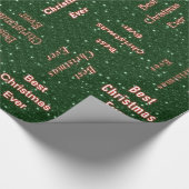 Beste kerstooit groen cadeaupapier (Hoek)