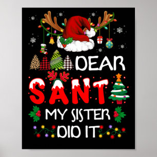 Beste kerstpyjama, mijn zuster. poster